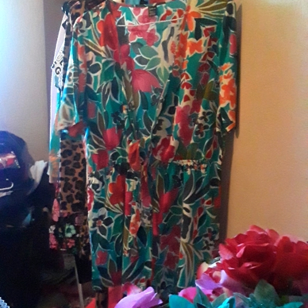 Shein mermaid floral Xl Romper